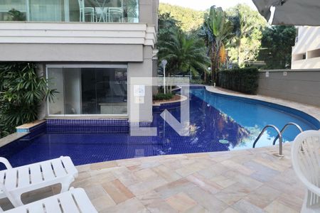 Área comum - Piscina de apartamento para alugar com 3 quartos, 150m² em Vila Luis Antonio, Guarujá