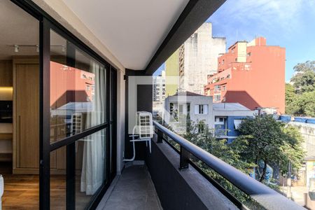 Varanda de kitnet/studio para alugar com 1 quarto, 34m² em Santa Cecilia, São Paulo