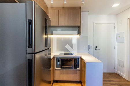 Cozinha de kitnet/studio para alugar com 1 quarto, 25m² em Santa Cecilia, São Paulo