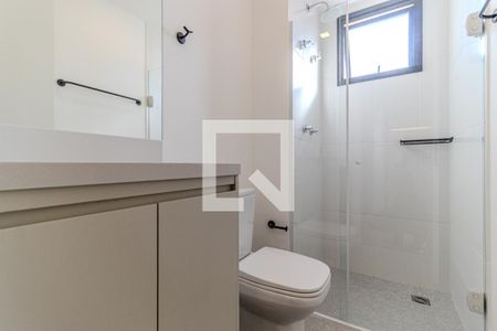 Banheiro de kitnet/studio para alugar com 1 quarto, 34m² em Santa Cecilia, São Paulo