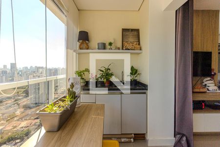 Sala de apartamento à venda com 1 quarto, 49m² em Vila Gertrudes, São Paulo
