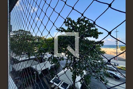 Sala - vista para a praia de apartamento para alugar com 4 quartos, 230m² em Copacabana, Rio de Janeiro