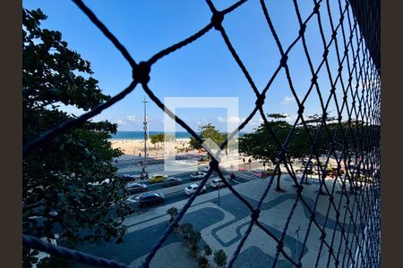 Sala - vista para a praia de apartamento para alugar com 4 quartos, 230m² em Copacabana, Rio de Janeiro
