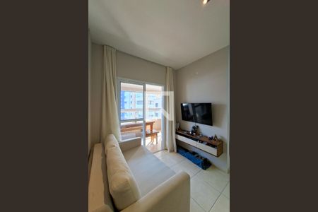 Sala de apartamento para alugar com 1 quarto, 45m² em Aviação, Praia Grande
