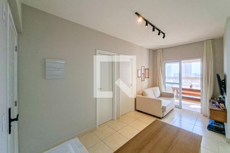 Sala de apartamento para alugar com 1 quarto, 45m² em Aviação, Praia Grande