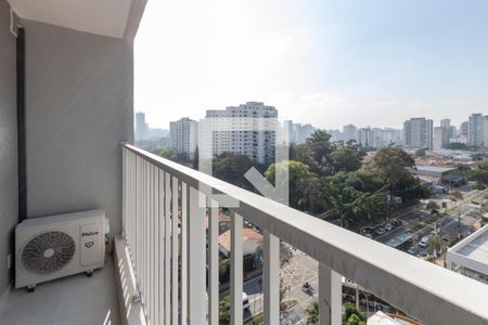 Varanda de kitnet/studio para alugar com 1 quarto, 27m² em Santo Amaro, São Paulo