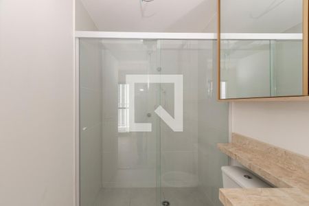 Banheiro de kitnet/studio para alugar com 1 quarto, 27m² em Santo Amaro, São Paulo