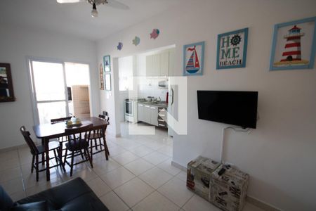 Sala de apartamento para alugar com 1 quarto, 44m² em Vila Caiçara, Praia Grande
