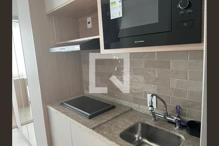 Cozinha  de kitnet/studio para alugar com 1 quarto, 25m² em Pinheiros, São Paulo