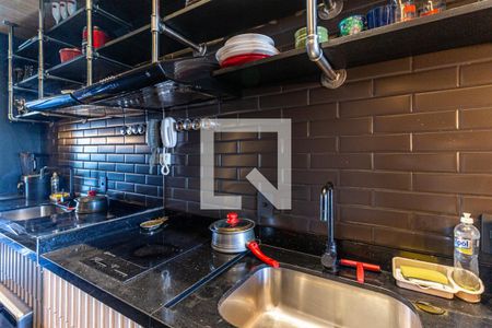 Cozinha de kitnet/studio para alugar com 1 quarto, 40m² em Centro, São Paulo