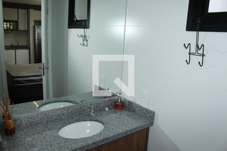 Banheiro de kitnet/studio à venda com 1 quarto, 26m² em Vila Buarque, São Paulo