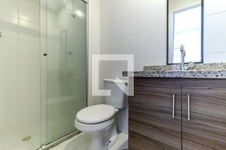 Banheiro da Suíte de apartamento à venda com 1 quarto, 29m² em Santa Ifigênia, São Paulo