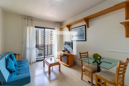 Sala/Cozinha de apartamento para alugar com 1 quarto, 42m² em Pinheiros, São Paulo