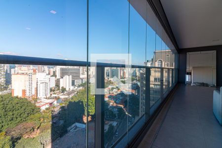 Varanda da Sala de apartamento para alugar com 3 quartos, 101m² em Itaim Bibi, São Paulo