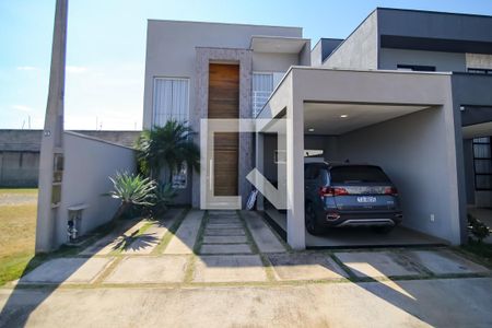 Fachada de casa de condomínio para alugar com 3 quartos, 150m² em Jardim Park Real, Indaiatuba
