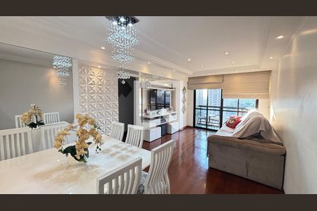 Sala  de apartamento à venda com 3 quartos, 100m² em Vila Valparaíso, Santo André