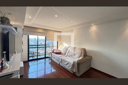 Sala  de apartamento à venda com 3 quartos, 100m² em Vila Valparaíso, Santo André