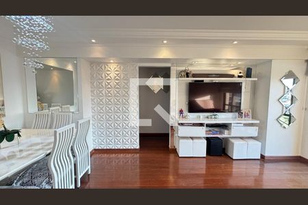 Sala  de apartamento à venda com 3 quartos, 100m² em Vila Valparaíso, Santo André