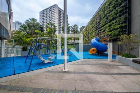 Área comum - Playground de kitnet/studio à venda com 1 quarto, 48m² em Petrópolis, Porto Alegre