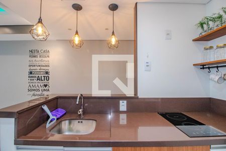 Cozinha de kitnet/studio à venda com 1 quarto, 48m² em Petrópolis, Porto Alegre