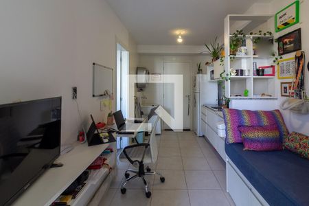 Sala de apartamento à venda com 1 quarto, 28m² em Jardim Caravelas, São Paulo