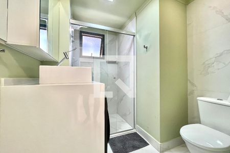 Banheiro de apartamento à venda com 1 quarto, 28m² em Mirandópolis, São Paulo