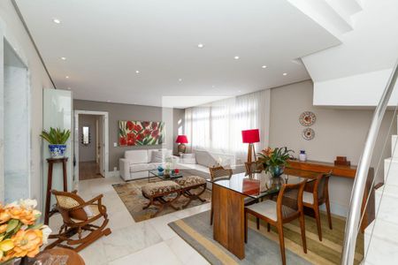 Sala de apartamento à venda com 4 quartos, 200m² em Gutierrez, Belo Horizonte