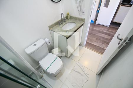 Banheiro de kitnet/studio à venda com 1 quarto, 29m² em Belenzinho, São Paulo