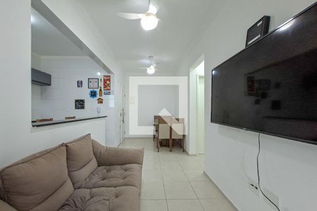 Sala de apartamento para alugar com 2 quartos, 68m² em Canto do Forte, Praia Grande