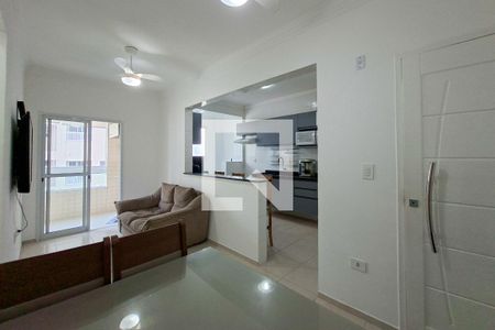 Sala de apartamento para alugar com 2 quartos, 68m² em Canto do Forte, Praia Grande
