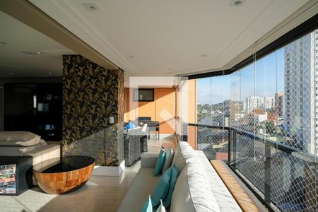 Varanda da sala de apartamento à venda com 3 quartos, 200m² em Vila Caminho do Mar, São Bernardo do Campo