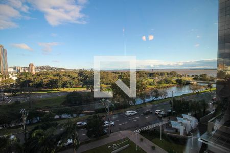 Vista da Sala/Quarto de kitnet/studio para alugar com 1 quarto, 42m² em Praia de Belas, Porto Alegre