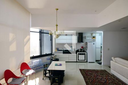 Sala/Cozinha de apartamento à venda com 1 quarto, 140m² em Barra da Tijuca, Rio de Janeiro