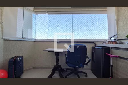 Varanda da Sala de apartamento à venda com 2 quartos, 75m² em Vila Camilópolis, Santo André