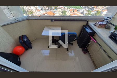 Varanda da Sala de apartamento à venda com 2 quartos, 75m² em Vila Camilópolis, Santo André