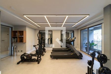 Área comum - Academia de apartamento para alugar com 1 quarto, 31m² em Pompeia, São Paulo