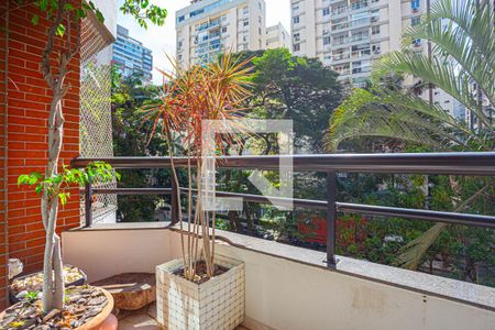 Sacada Sala de apartamento para alugar com 3 quartos, 170m² em Vila Nova Conceição, São Paulo