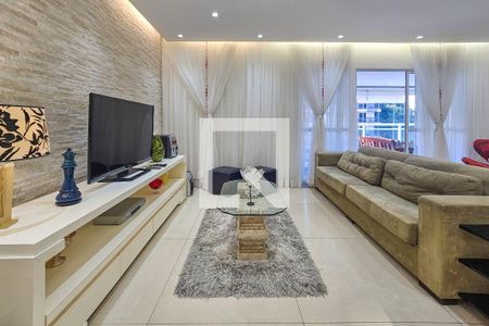 Sala de apartamento para alugar com 4 quartos, 134m² em Vila Luis Antonio, Guarujá