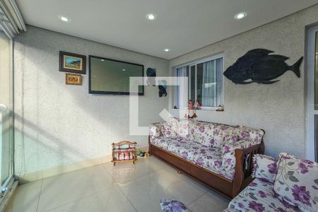 Varanda da Sala de apartamento para alugar com 4 quartos, 134m² em Vila Luis Antonio, Guarujá