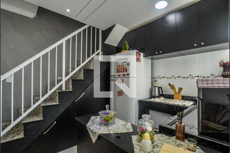 Sala/Cozinha de apartamento à venda com 2 quartos, 120m² em Utinga, Santo André