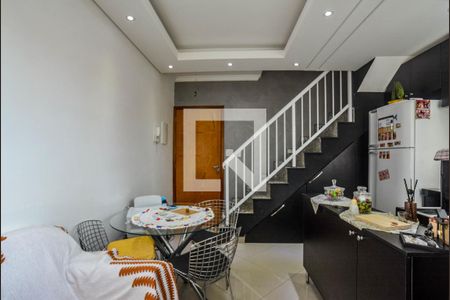 Sala/Cozinha de apartamento à venda com 2 quartos, 120m² em Utinga, Santo André