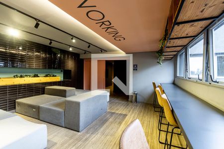 Área comum de kitnet/studio à venda com 1 quarto, 24m² em Pompeia, São Paulo