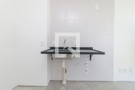 Sala/Cozinha de apartamento à venda com 1 quarto, 26m² em Campo Belo, São Paulo