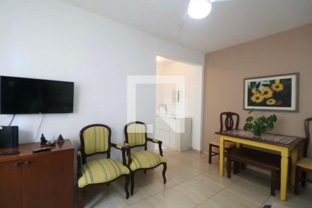 Sala de apartamento para alugar com 1 quarto, 70m² em Jardim Belmar, Guarujá