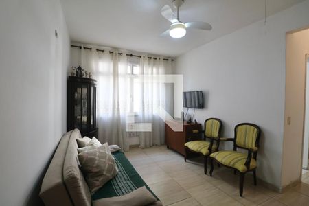 Sala de apartamento para alugar com 1 quarto, 70m² em Jardim Belmar, Guarujá