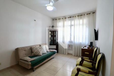 Sala de apartamento para alugar com 1 quarto, 70m² em Jardim Belmar, Guarujá