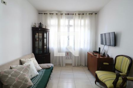 Sala de apartamento para alugar com 1 quarto, 70m² em Jardim Belmar, Guarujá