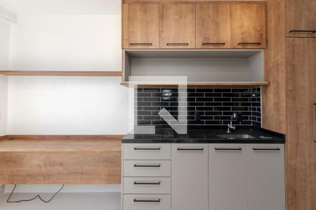 Sala/ Cozinha de apartamento à venda com 1 quarto, 30m² em Campo Belo, São Paulo