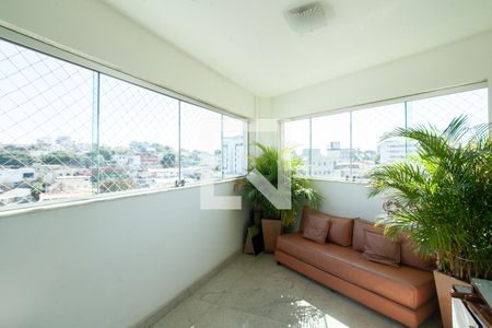 Varanda da Sala de apartamento à venda com 4 quartos, 121m² em Santa Ines, Belo Horizonte