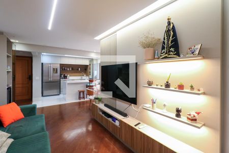 Sala de apartamento à venda com 3 quartos, 107m² em Barcelona, São Caetano do Sul